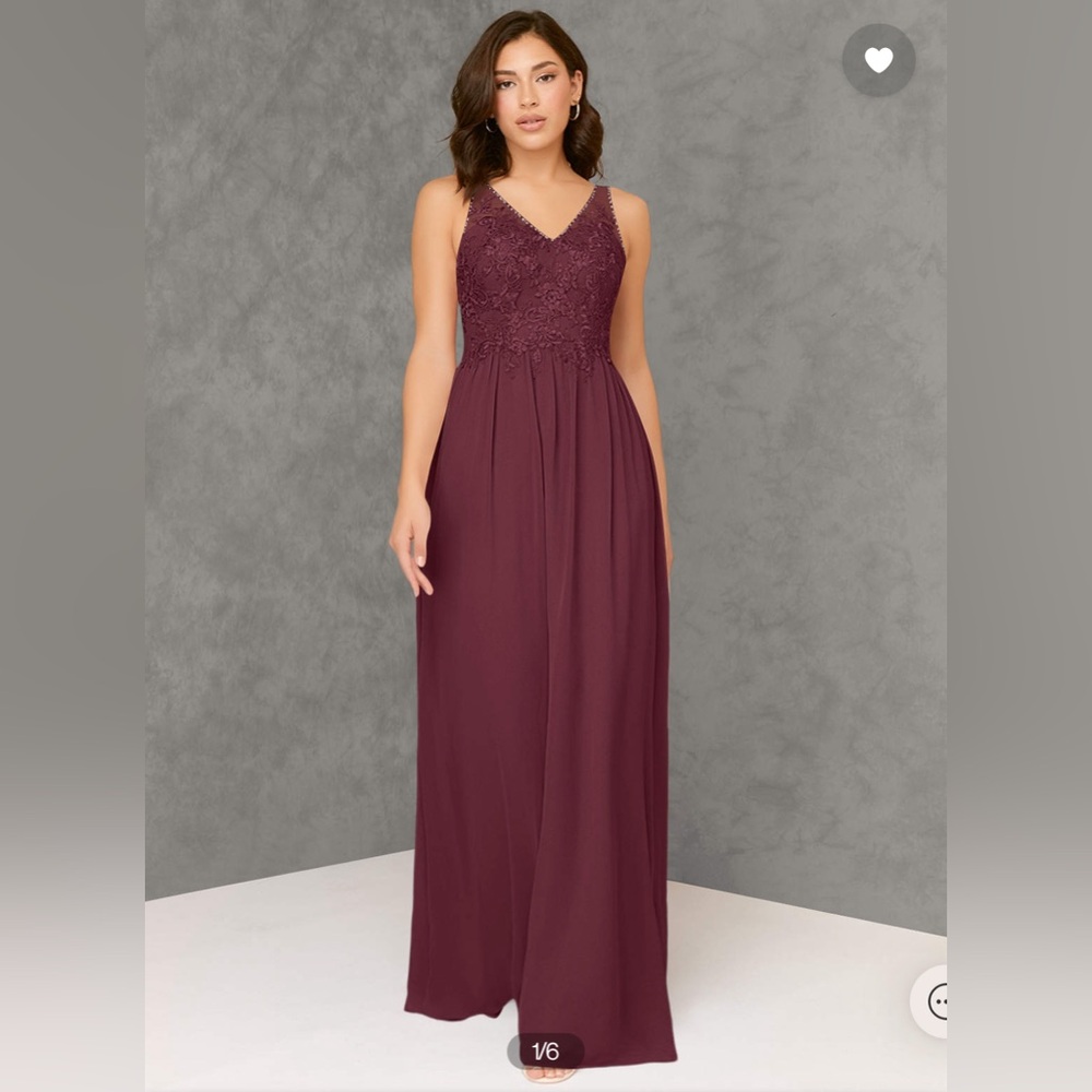 Azazie Amy dress in Cabernet